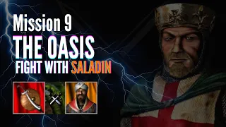 Fight With Saladin | Stronghold Crusader HD | Trail 1st | Mission #09 | The Oasis | Pirsaib Gaming