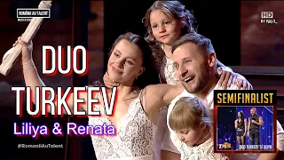 Românii au talent 2021: Duo Turkeev | PRESTAŢIE - Semifinala 1 | Show magic alături de fetițele lor!