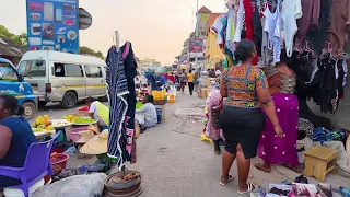 BIGGEST AFRICA NIGHT STREET MARKET GHANA ACCRA MAKOLA