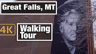 4K City Walks: Great Falls, MT Virtual Treadmill Walking Tour