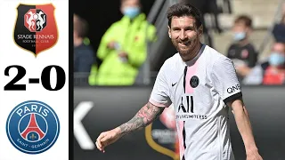 Stade Rennais FC vs PSG 2-0 | Résumé - Ligue 1 Uber Eats 2021 - 2022