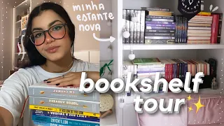 tour pelos meus livros | bookshelf tour (estante nova) 📚