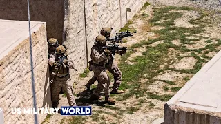 US Marines Urban Warfare Training with Indian Company at Camp Pendleton, California