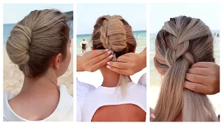 💦🔥 6 Easy DIY Summer Hairstyles 💦🔥 for short to medium hair by Another Braid GREAT CREATIVITY