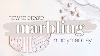 How to Create Marbled Polymer Clay Technique for Earrings; 2 Method Tutorial; Marbling for Beginners