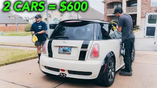 Detailing Two Mini-Coopers and Making $600