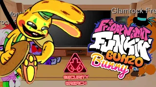 fnaf Security Breach reacts to Friday night funkin' / Vs Bunzo Bunny /Vs Huggy Wuggy / Part 2/