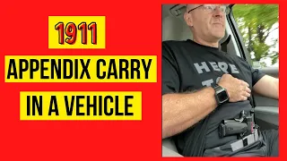 DRIVING WITH 1911 Appendix Carry Tier 1 Concealed Holster #1911 #appendixCarry