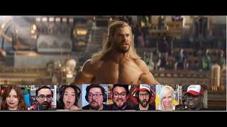 Youtubers react to ' Thor naked '  Thor love and thunder TRAILER