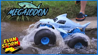 Monster Jam Monster Truck RC Rain Play DIY Duck Boat Race