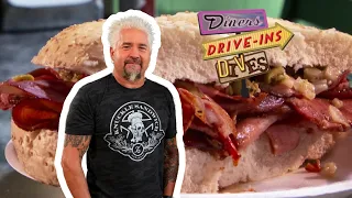 Guy Eats the Best Po' Boy in New Orleans at Parasol's | Diners, Drive-Ins and Dives | Food Network