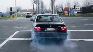 BMW M5 Burnout - Awesome sound!! (1080p HD)