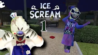 Ice Scream 1 Brawl Rod Old version Gameplay