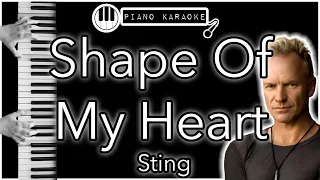 Shape Of My Heart - Sting - Piano Karaoke Instrumental