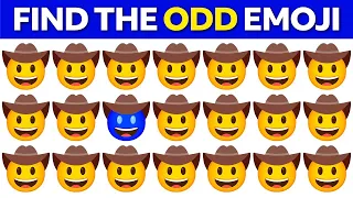 Find the Odd Emoji 🤠 | Test Your Eyes | Emoji Challenges