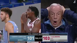 INSANE 4OT ENDING! #18 Alabama vs #1 UNC - PHIL KNIGHT INVITATIONAL