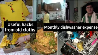 Monthly dishwasher expense | Useful hacks with waste cloths | AS GoodLife 2024....