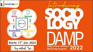 Sociology Daily Answer Writing & Mentorship Program 2022| By Nishat Sir | Starting from 17th January