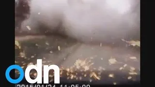 Dramatic dashcam footage shows Mariupol shelling