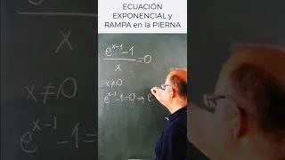 ✅ ECUACIONES EXPONENCIALES y RAMPA en la PIERNA 🤔 #ecuaciones#exponencial #matematicas #shorts