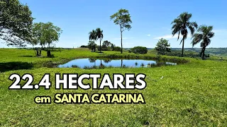 VENDIDO - SÍTIO À VENDA EM SANTA CATARINA LAGOA NATURAL CASA FRUTAS GALPÃO