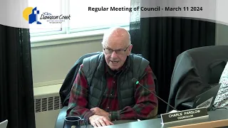 Regular Council Meeting - March 11, 2024