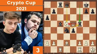 Il Gambetto Dubov!  -  Dubov vs  Carlsen | Crypto Cup 2021