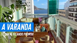 A VARANDA TÁ QUASE FICANDO PRONTA | ATUALIZAÇÃO DA DECORAÇÃO | VLOG | BASTIDORES | MESA POSTA LINDA