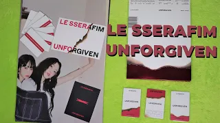 Распаковка альбома Le Sserafim - Unforgiven ВАУ!😳ВИЖУ ТАКОЕ ВПЕРВЫЕ😳 Dusty Amber & Weverse