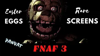 Five nights at Freddy's 3 | RARE SCREENS & EASTER EGGS | Full HD