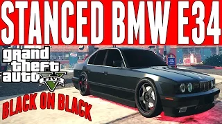 GTA 5 BMW E34 535i Drifting - Stanced BMW E34 - GTA 5 Mods