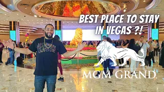 Staying at The MGM Grand Las Vegas Hotel in 2023 | Full Tour | Rooms, Amenities & Shops |