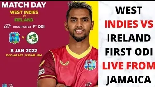 West Indies vs Ireland first ODI live watch along