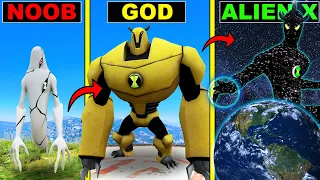 GTA 5 : Upgrading BEN 10 to ULTIMATE ALIEN-X in GTA 5!