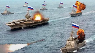 Russia's newest flagship aircraft carrier sunk by Ukrainian high-precision VLS missiles - Arma 3