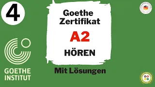 Goethe Zertifikat A2 || Hören Modelltest mit Lösung am Ende