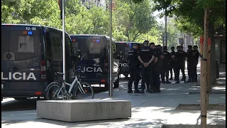 Todo preparado en las inmediaciones del Museo del Prado para la cena de gala de la Cumbre de la OTAN