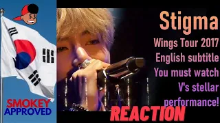 BTS (V) - Stigma from 2017 BTS LIVE Trilogy Episode III The Wings Tour #bts #btsreaction #btsarmy