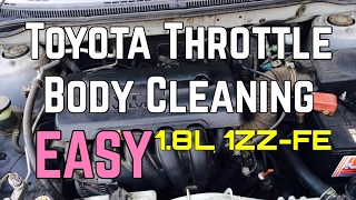 Toyota Corolla Throttle Body Cleaning Service Matrix 1.8L 4 Cylinder 1ZZ-FE 98 - 05 Bundys Garage