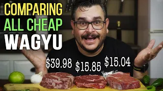 Comparing All The Wagyu Steaks I Could Find! Walmart Wagyu vs The World!