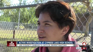 Active investigation Cypress Lake High School