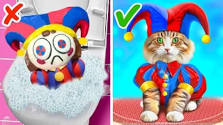 Un Gato Salvó a Pomni 🙀The Amazing Digital Circus 🎪 *De Gato a Sirena en El Increíble Circo Digital*