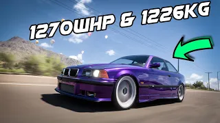 Forza Horizon 5 - CRAZY FAST 1270 HP 1997 BMW M3 Drag Build