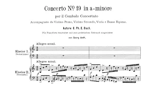 Carl Philipp Emanuel Bach – Keyboard Concerto in A minor, H.430/Wq.26