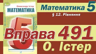 Істер Вправа 491. Математика 5 клас