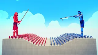 100x RANGED vs 100x SAMURAI 1- Tournament | TABS - Totally Accurate Battle Simulator