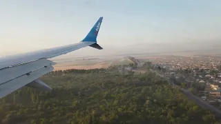 FlyDubai FZ1461 Flight: Dubai to Bishkek | Boeing 737 MAX 8 | Sandstorm Delay