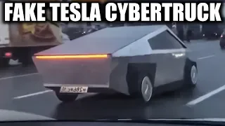 Replica Tesla Cybertruck Spotted On Public Roads In Russia
