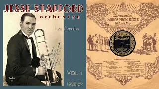 1928, Jesse Stafford Orch, Shine, Cinderella Blues, Glorianna, Steppin' Along, Little By Little, HD