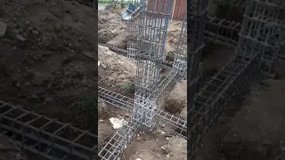 tie beam rebar installation-house construction#12